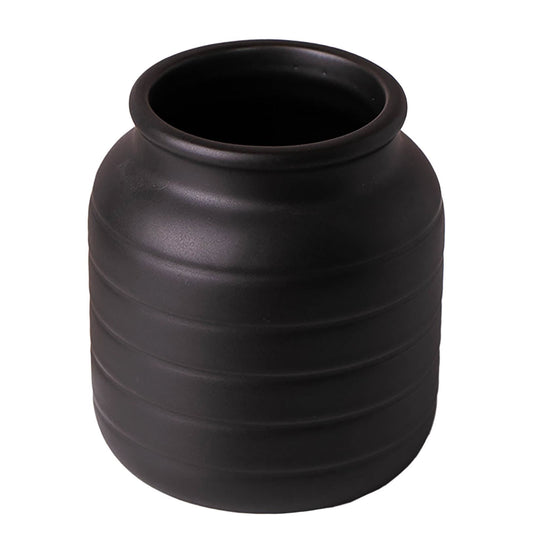 Black Vase Planter 13 x 13 x 14cm Black