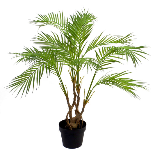 90cm Artificial Areca Palm Plant Twisted Detail Trunk – image 2