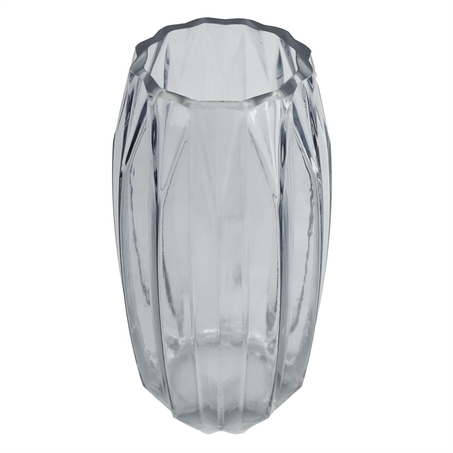 30cm Clear Contemporary Glass Vase – image 3