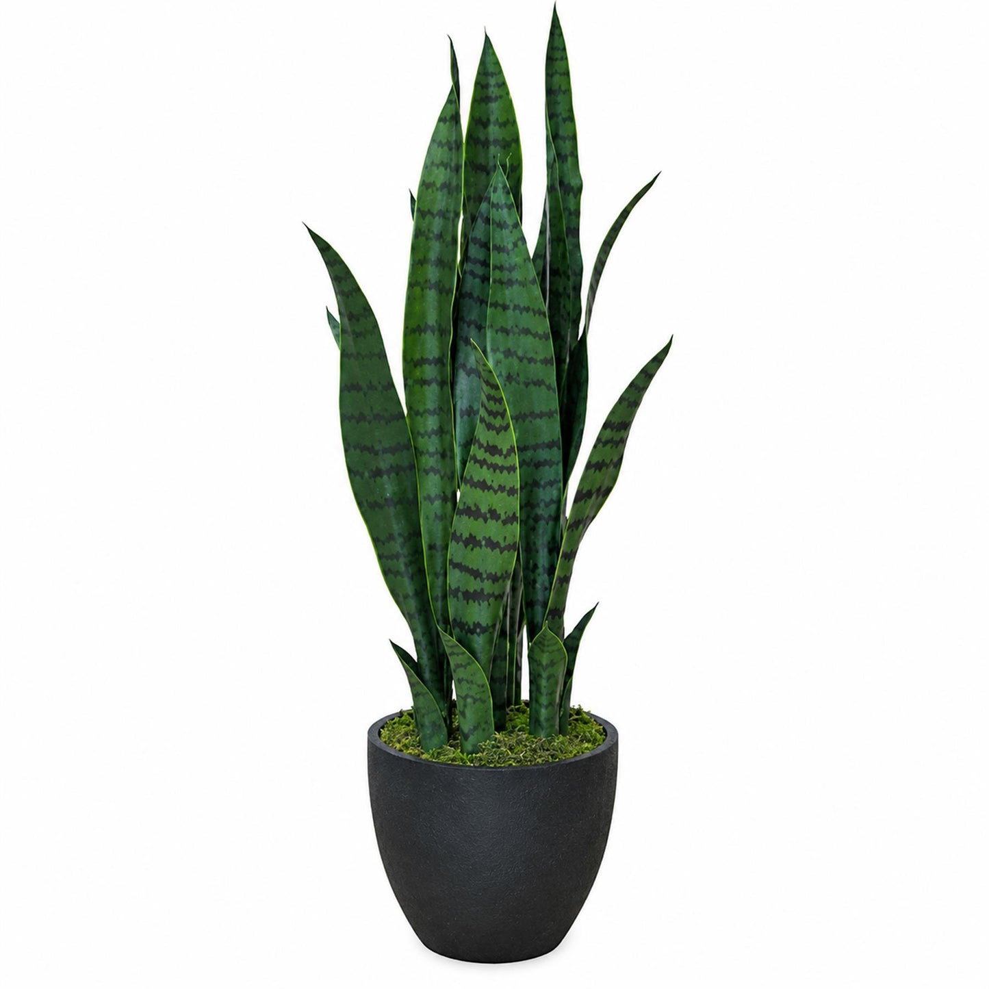 70cm Artificial Sansevieria Dark Green – image 4