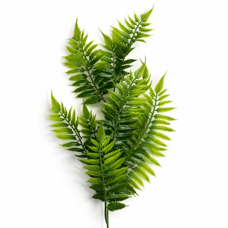 50cm Artificial Fern Spray Stem Spring Green – image 5