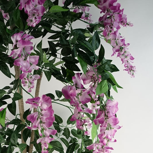 150cm Artificial Light Pink Wisteria Tree – image 2