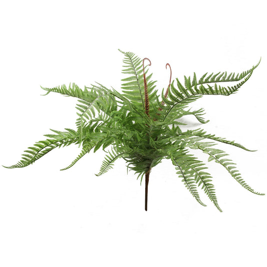 60cm Artificial Bushy Dixie Wood Fern Light Green Plant