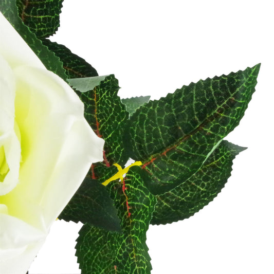Artificial Cream Rose Tree Wedding Twisted Vine Detail 90cm – image 2