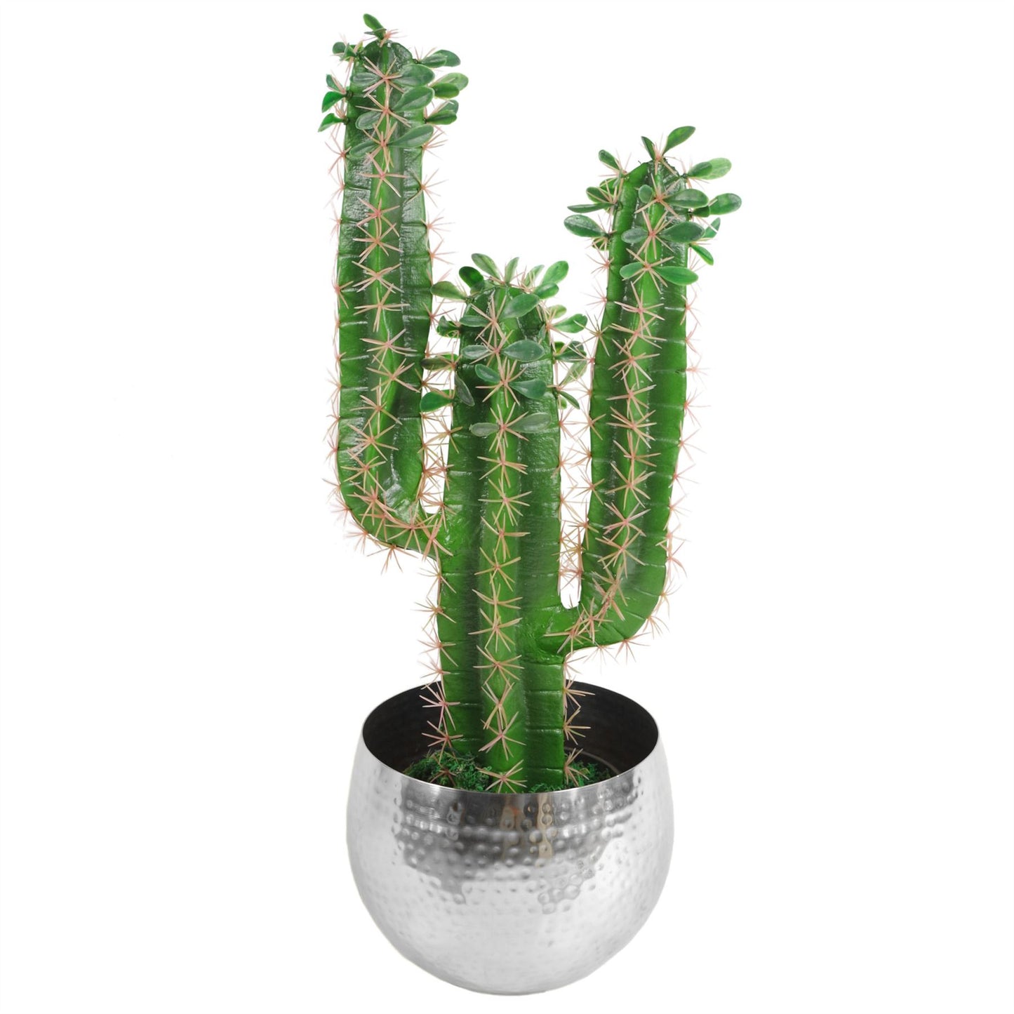 Leaf Large Planter 22 x 18cm Hammered Silver Colour Straight Edge – image 2