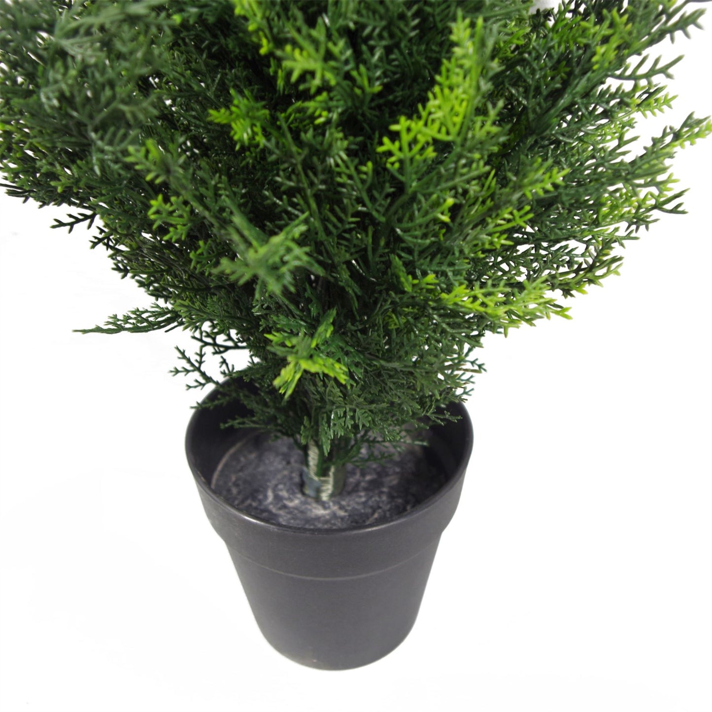 60cm Pair of Artificial Cedar Cypress Topiary UV Resistant – image 3