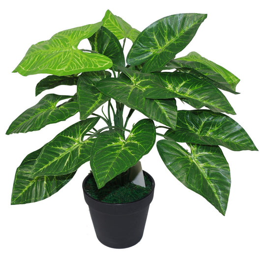45cm Artificial Dark Taro Plant