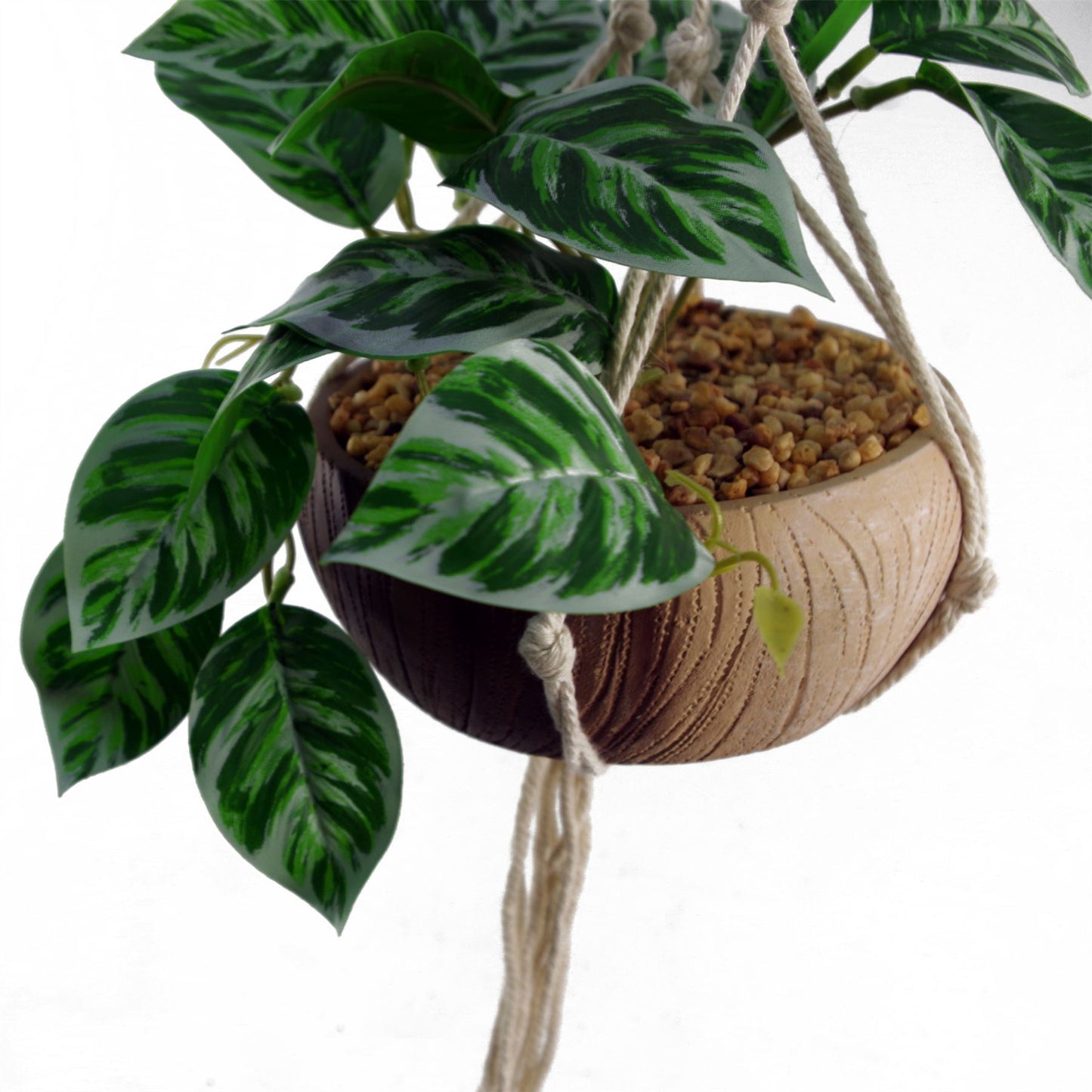 85cm Hanging Artificial Pothos Plant with Planter – image 3