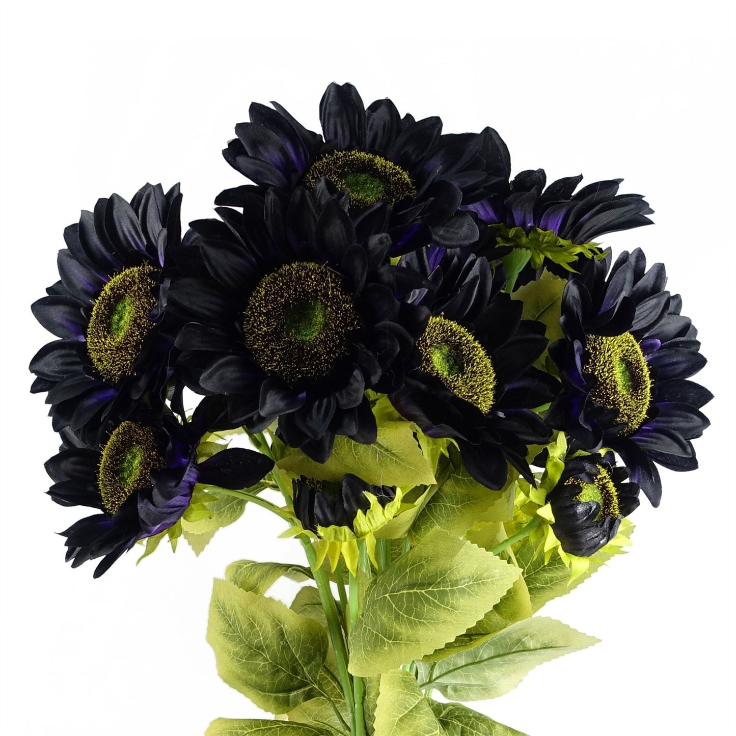 88cm Purple Artificial Sunflower 3 heads – image 5
