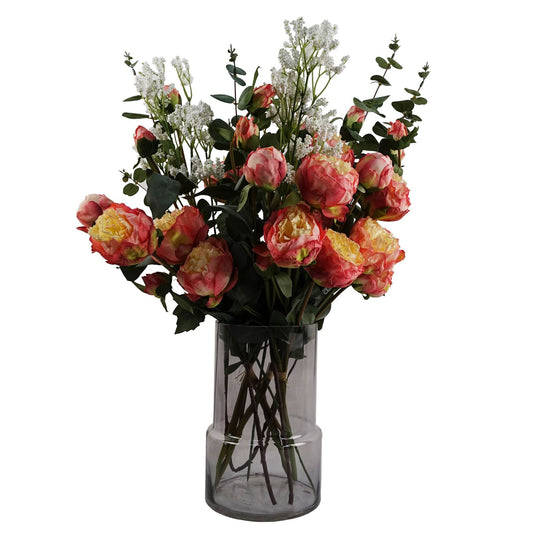 26cm Grey Smoke Glass Vase – image 2