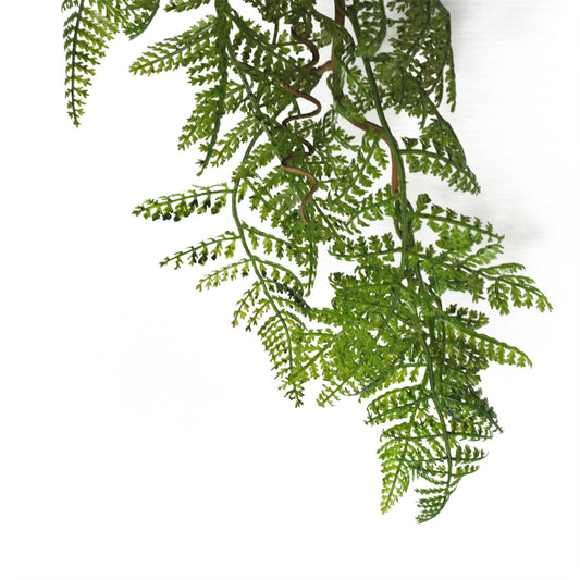 100cm Artificial Hanging Maidenhair Fern Plant Dark Green – image 2