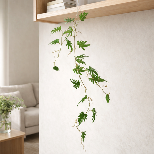 100cm Artificial Hanging Trailing Philodendron Small Leaf Plant – image 2