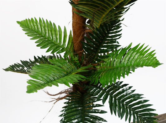 Artificial 150cm Large Palm Tree with Natural Trunk – image 2