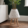 x 40cm Large Lunar White Planter 62cm