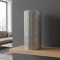 30cm Silver Dot Glass Vase