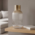 34cm Ridged Ombre Glass Vase