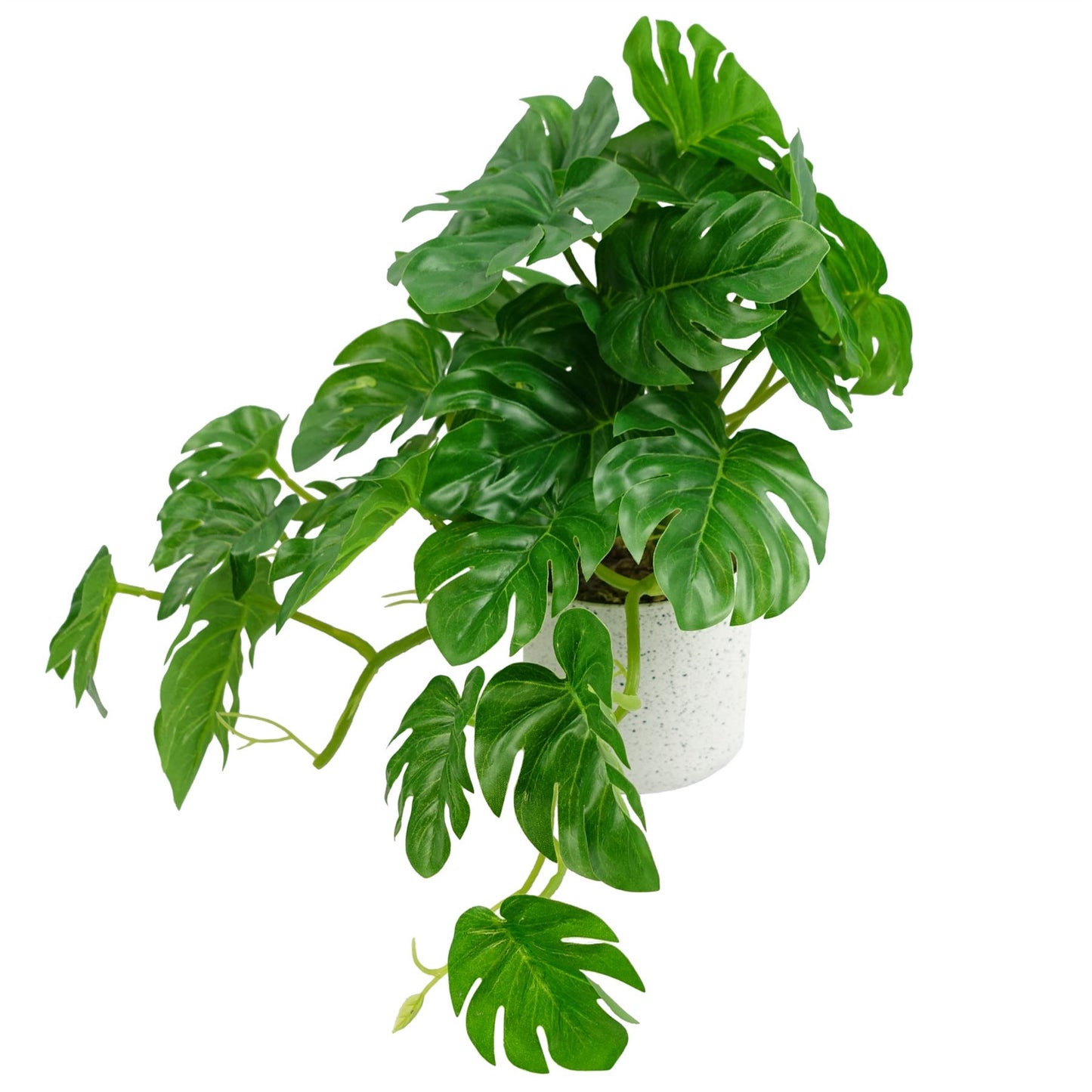 30cm Artificial Green Potted Monstera Trailing Plant – image 5