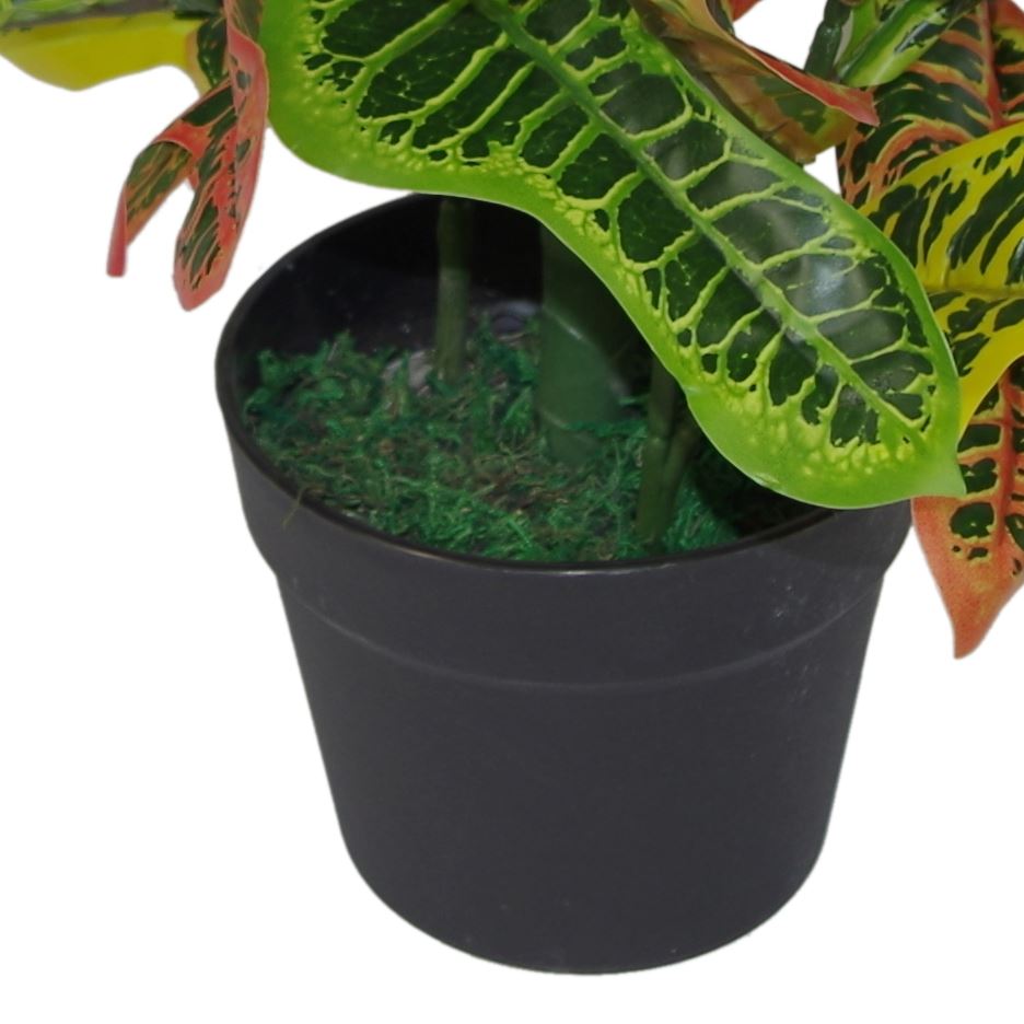 65cm Artificial Codiaeum Multicoloured Bright House Plant – image 4