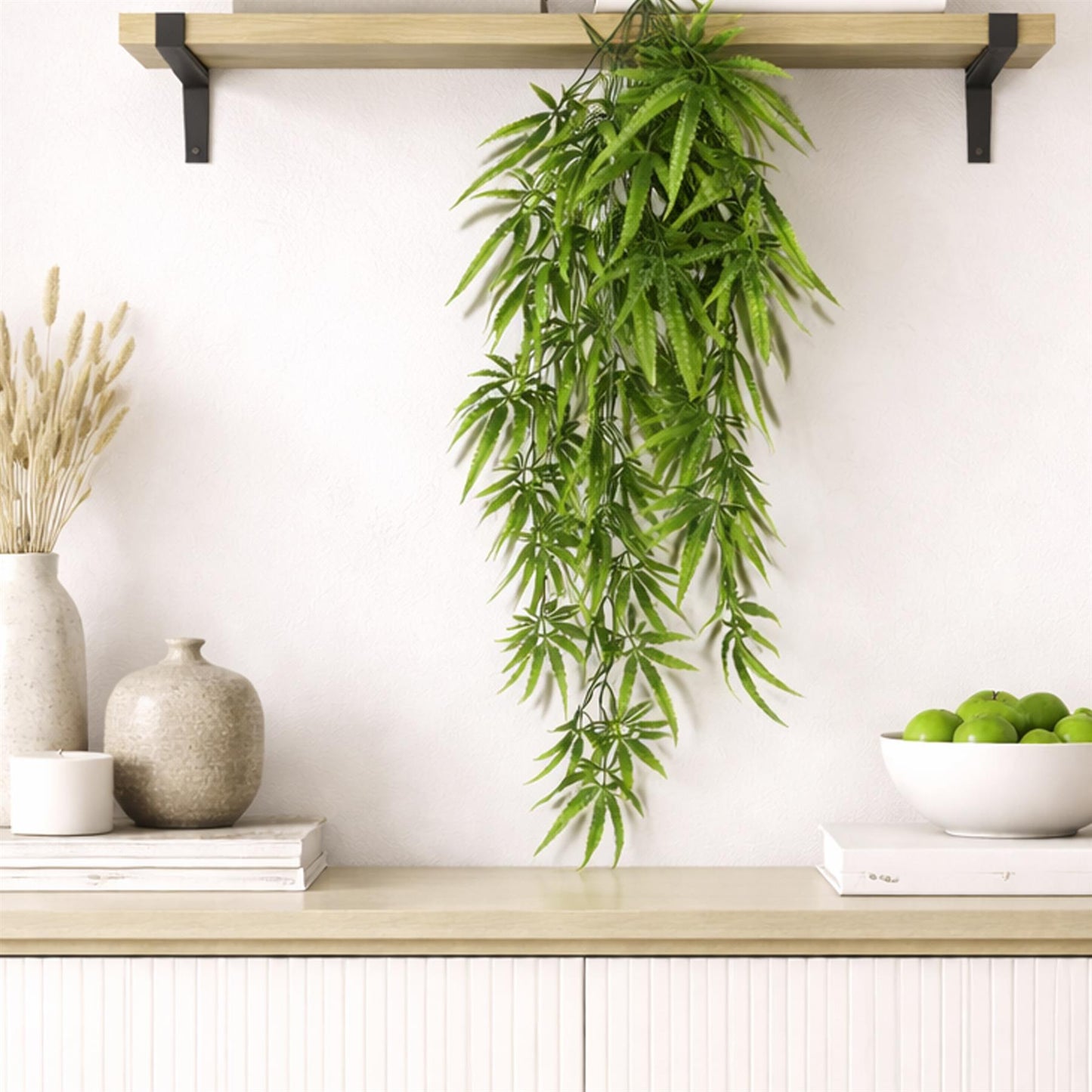 80cm Artificial Trailing Fern Leaf Plant Hanging Faux Greenery Vine – image 4