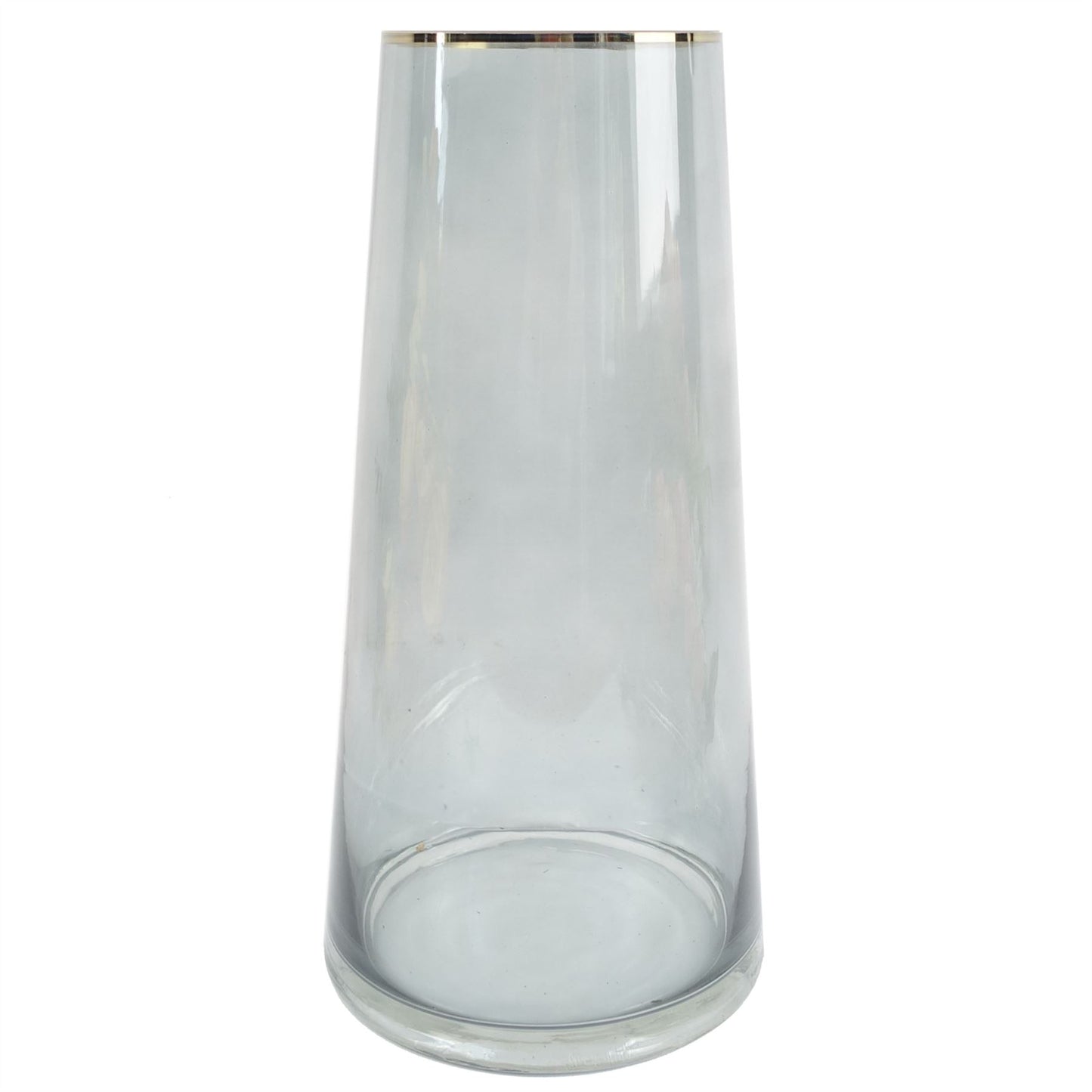 60cm Yellow Rose Artificial Flowers Glass Vase – image 4