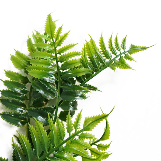 50cm Artificial Fern Spray Stem Spring Green – image 2