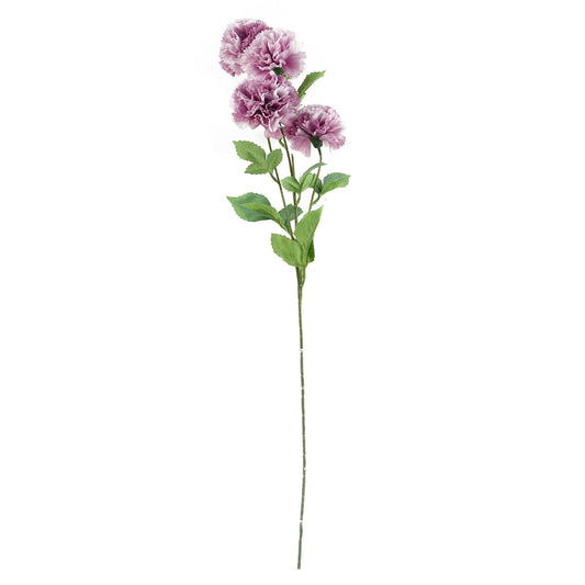 70cm Artificial Pink Carnation Display Glass Vase – image 2
