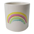 12cm Rainbow Multicolour Ceramic Planter