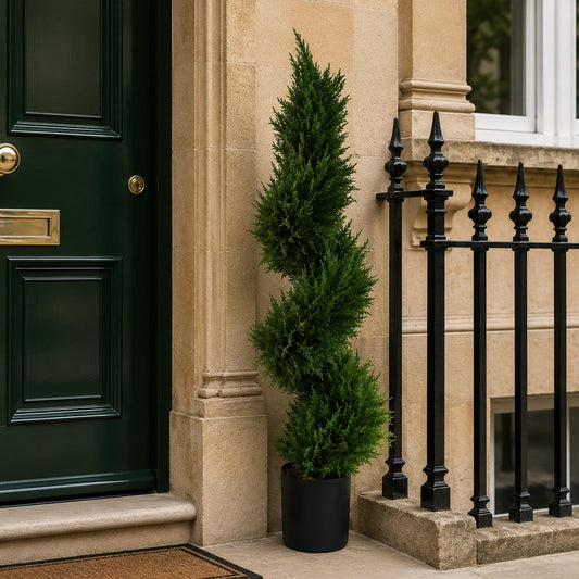 120cm Spiral Cypress Tree Artificial Topiary – image 2
