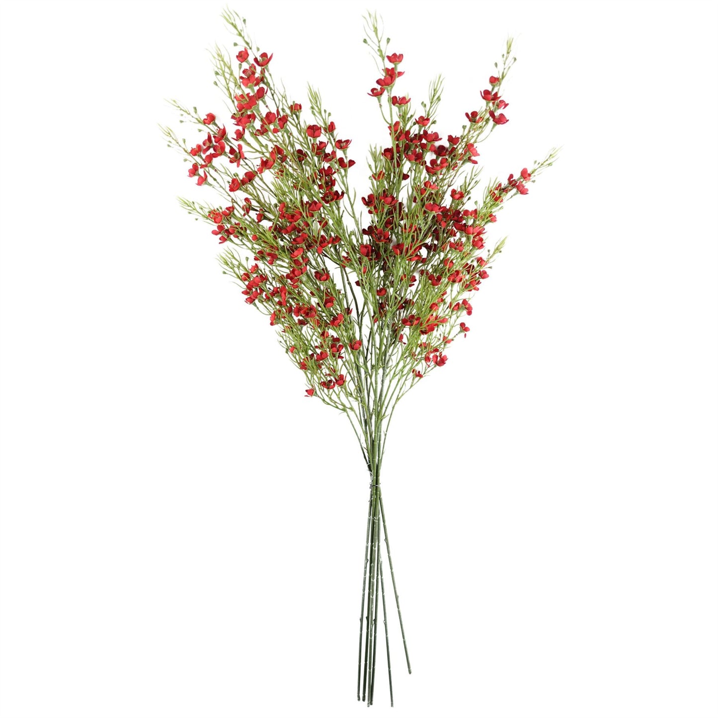 100cm Artificial Foliage with Small Flowers Red – image 7