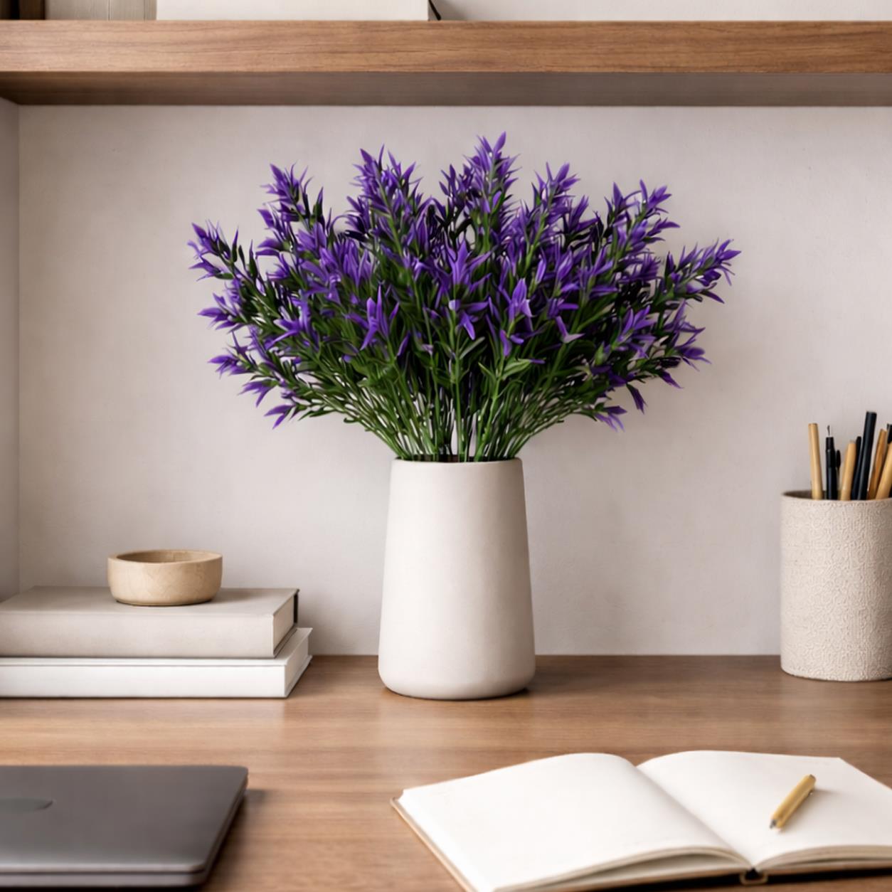 34cm Artificial Lavender Stem Plant Faux Floral Filler – image 5