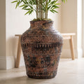 40cm x 32cm Aztec Large Composite Textured Vase Composite Plant Pot