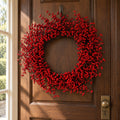Artificial 60cm Large Luxury Christmas Red Berry Floristry Wreath