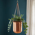 Leaf Copper Hanging Planter 18 x 22cm