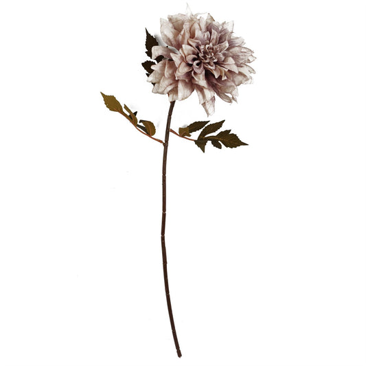55cm Artificial Dahlia Flower Stem Dusty Pink – image 2