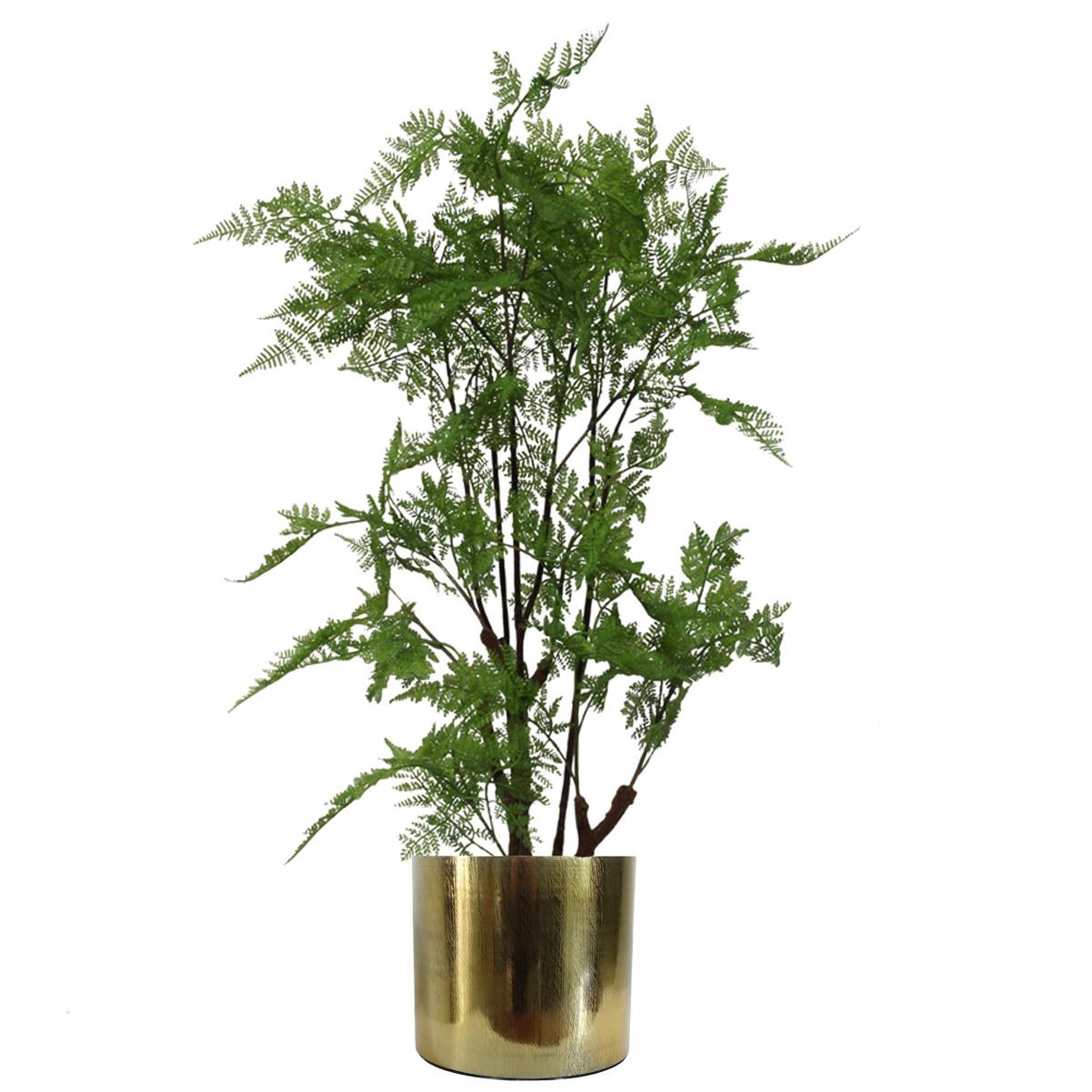 18cm Gold Etched Planter – image 3