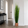 130cm Artificial Onion Grass Plant with Copper Metal Plater