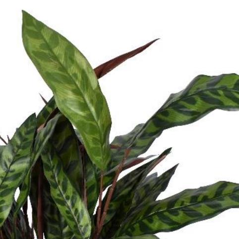 90cm Fire Retardant Artificial Peacock Foliage Bush – image 2