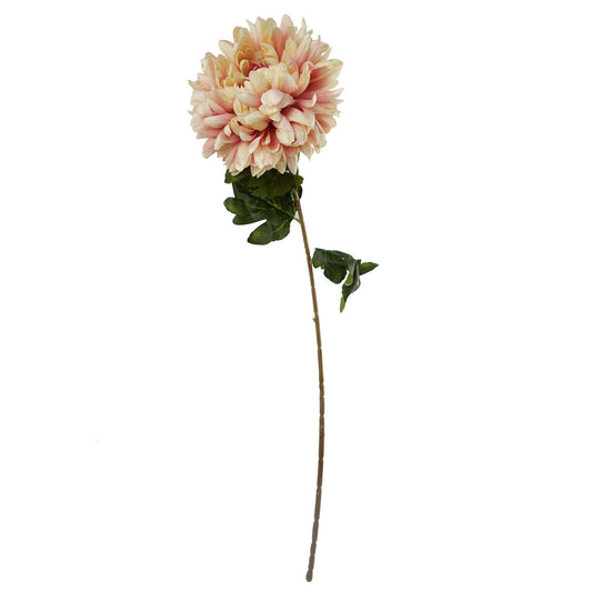 60cm Artificial Pink Chrysanthemum Display Glass Bubble Vase – image 2