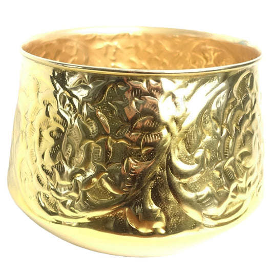 18cm Gold Swirl Planter – image 2