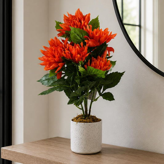 55cm Artificial Red Dahlia Pinnata – image 2