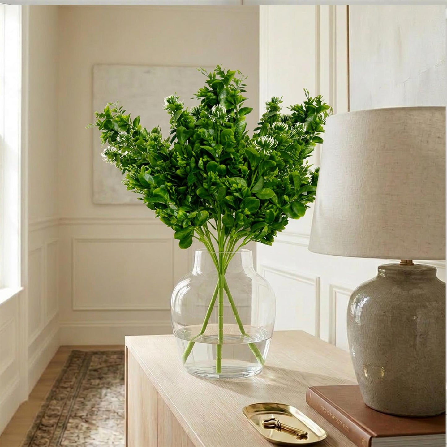 75cm Artificial Boxwood Budding Foliage Bush Stem – image 4