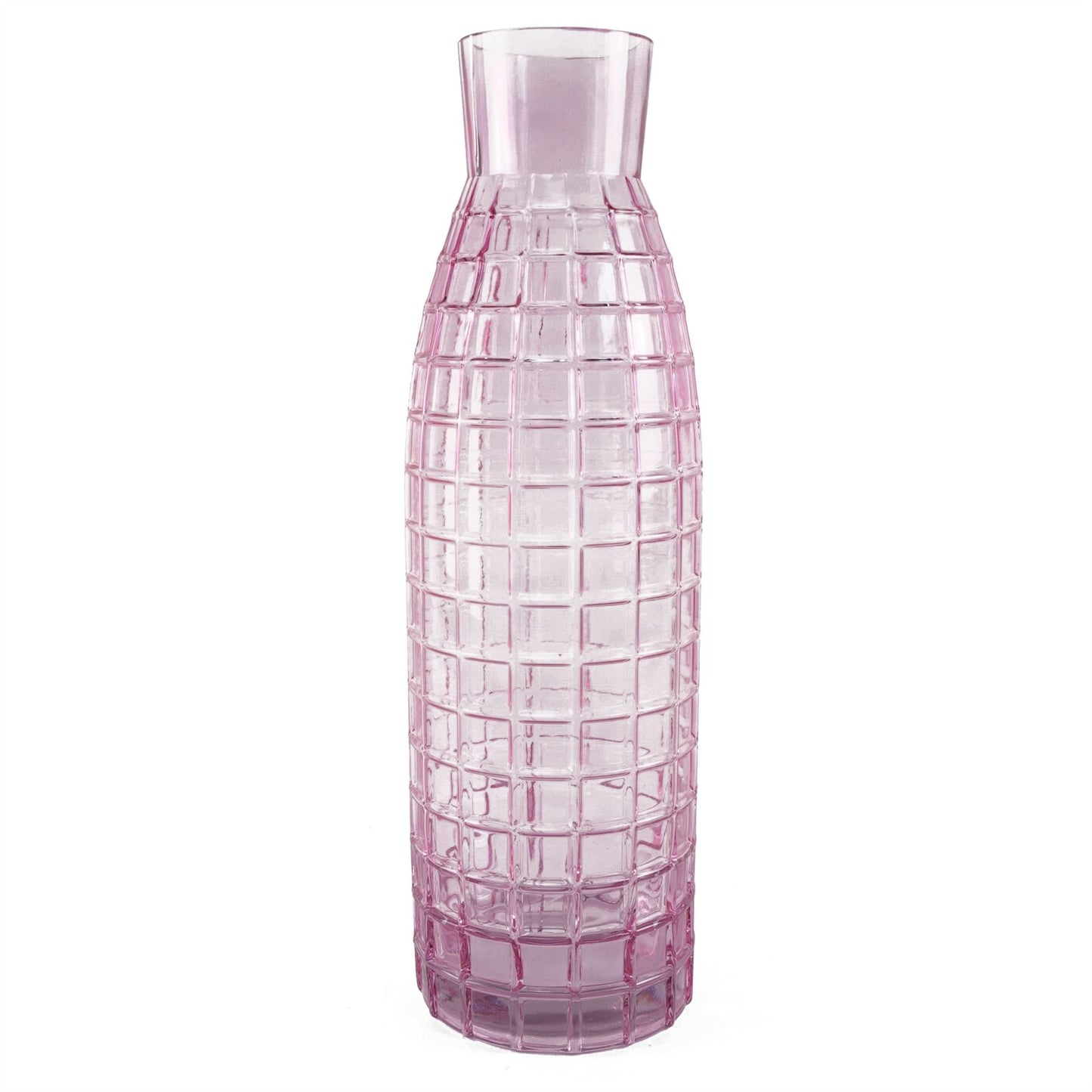 100cm Artificial Pink Lily and Fern Display Glass Vase – image 5