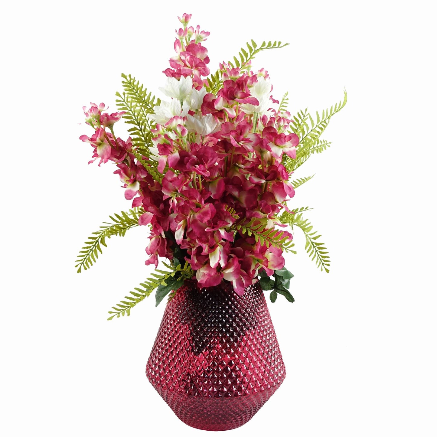 60cm Artificial White Starflower Stem 5 Flowers – image 4