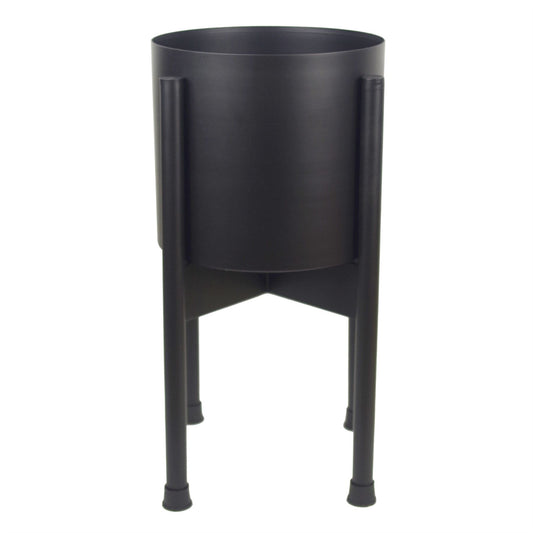 Leaf Planter Plant Pot Black 20 x 18cm – image 2