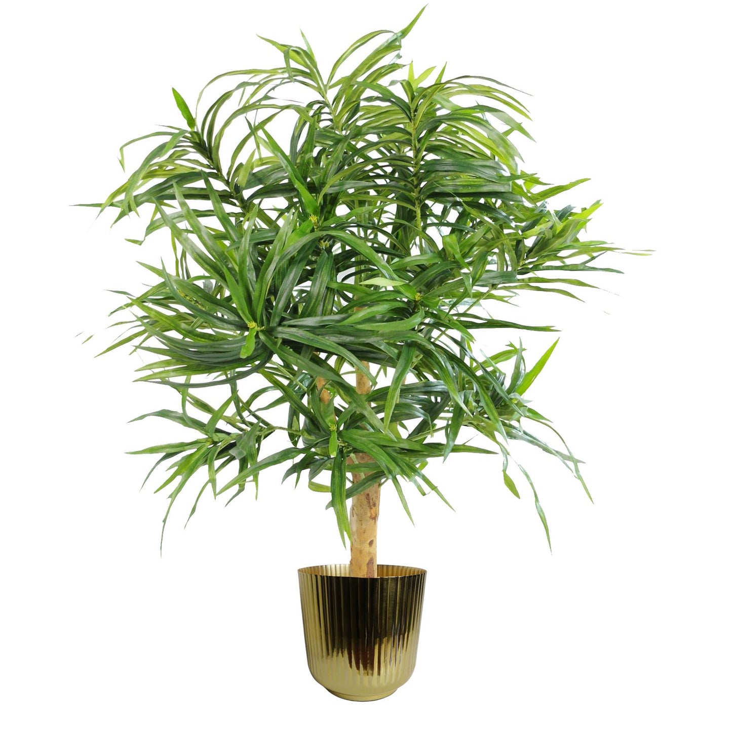 20cm Gold Fluted Planter – image 4