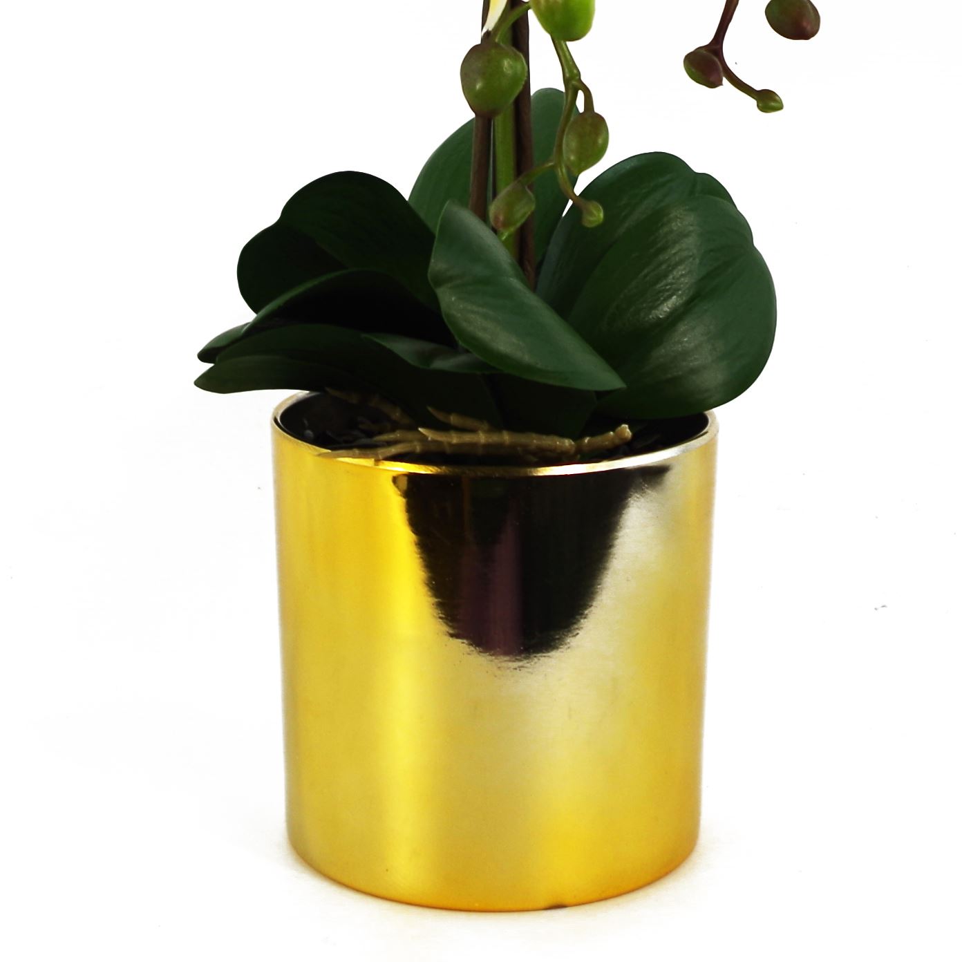 52cm Artificial Orchid Large Purple Gold – image 5