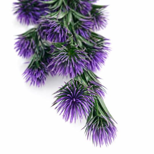 75cm Artificial Purple Thistle Trailing Hanging Plant Faux Floral – image 2