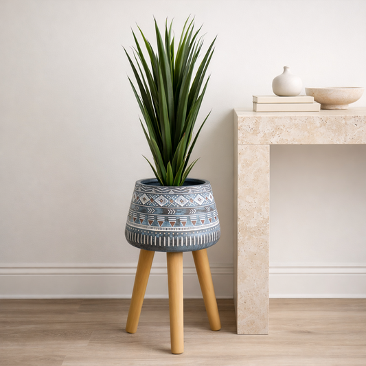 44cm x 26cm Aztec Blue Composite Large Planter – image 2