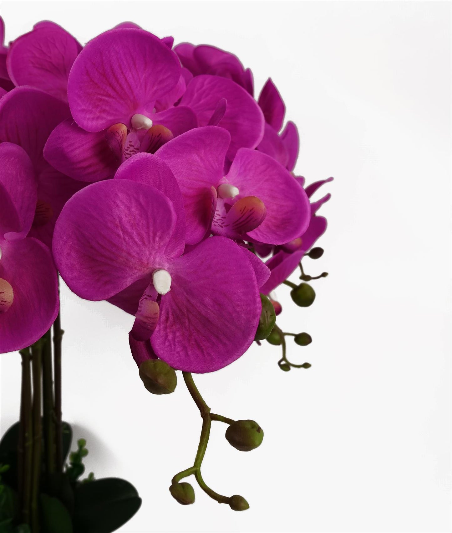 85cm Artificial Deluxe Bush Orchid Dark Pink – image 4