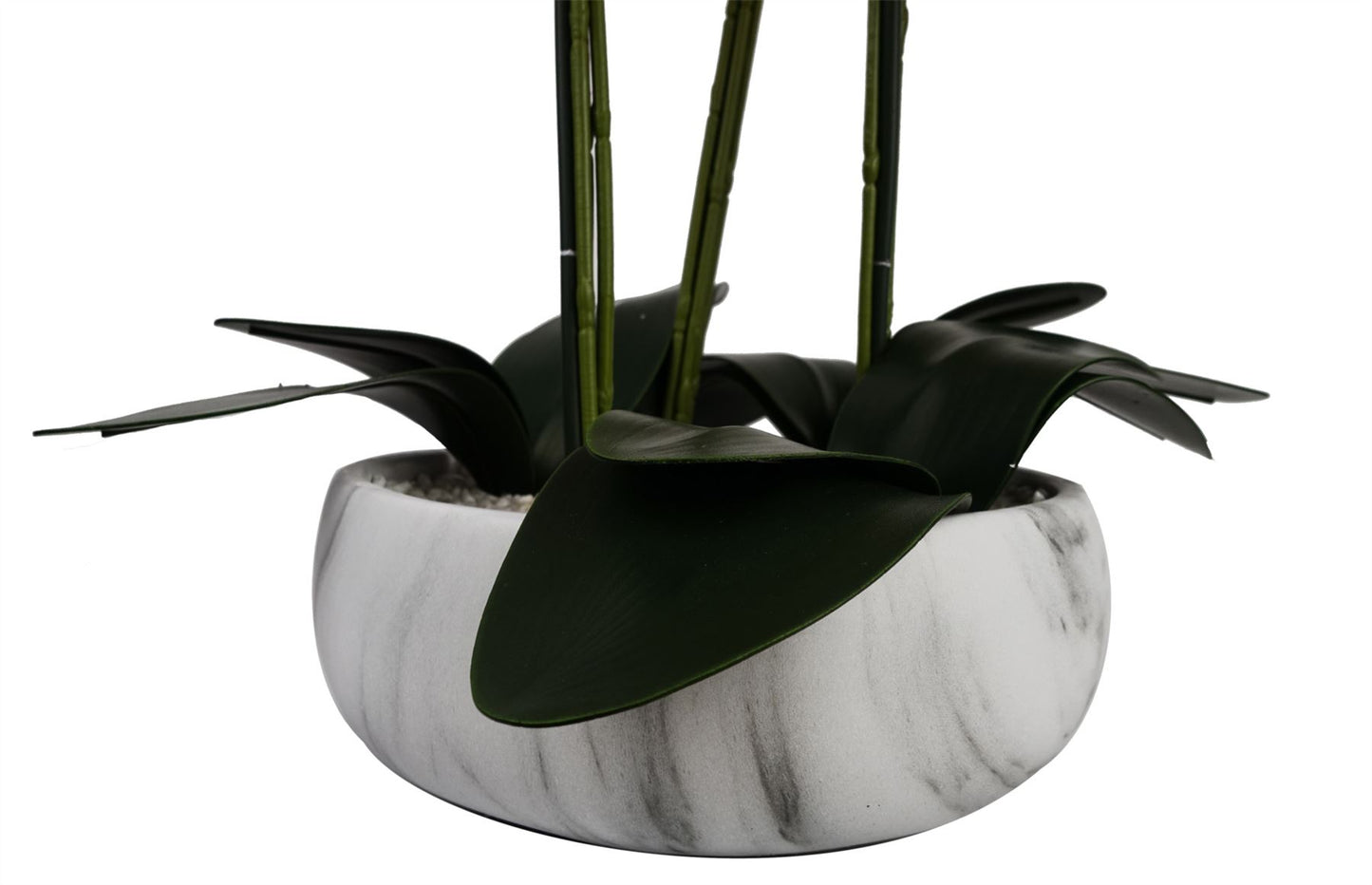 Artificial 60cm Orchid Pink Marble Effect Ceramic Planter – image 4